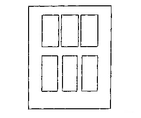 Grandt Line Products 3805 Combine Bagagge Doors -- Rio Grande Detailing Parts