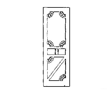Grandt Line Products 3810 Screen Doors -- Rio Grande B-7 Business Car Detailing Parts