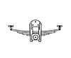 Grandt Line Products 41 Railcar Pedestal/Springs -- Sandy River & Rangeley Lakes Detaling Parts