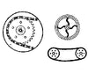 Grandt Line Products 42 Speeder Wheels W/5-Spokes & Drive Chain -- Westside Lumber Company Pushcar