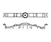 Grandt Line Products 64 Bolsters -- Rio Grande Caboose/Reefer Detaling Parts