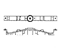 Grandt Line Products 64 Bolsters -- Rio Grande Caboose/Reefer Detaling Parts