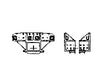 Grandt Line Products 66 Coupler Pockets - Drop-Bottom Gondolas -- Rio Grande Detaling Parts