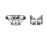 Grandt Line Products 66 Coupler Pockets - Drop-Bottom Gondolas -- Rio Grande Detaling Parts