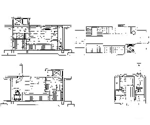 Grandt Line Products 3069 Caboose Interior -- 4-Wheel Detaling Parts