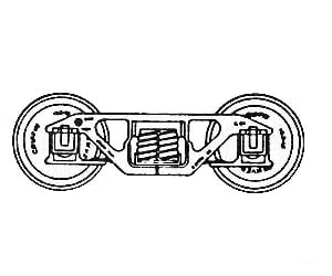 Grandt Line Products 3074 Andrews Trucks -- 56 Wb Black Delrin Couplers &