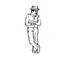 Grandt Line Products 3088 Cast Metal Figure -- Leaning Man Figures