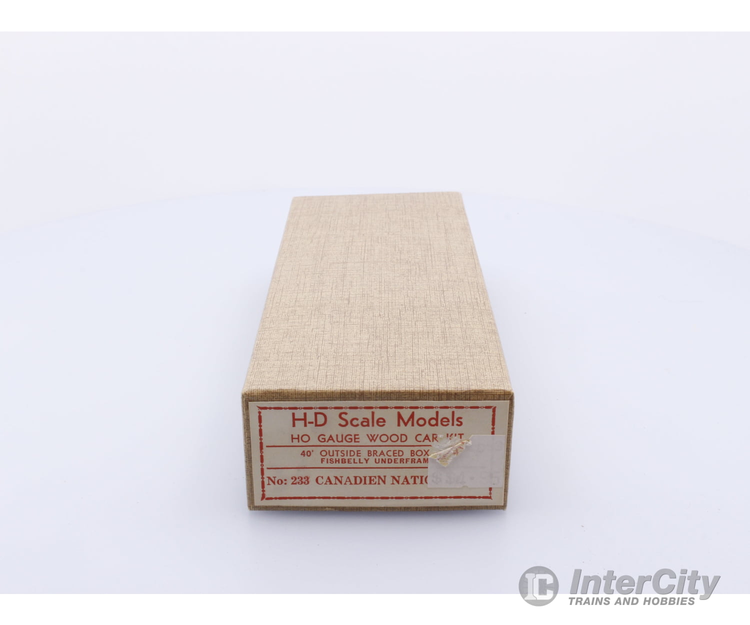 H&D 233 HO 40’ Outside Braced Box Car Kit Canadian National (CN) Freight Cars