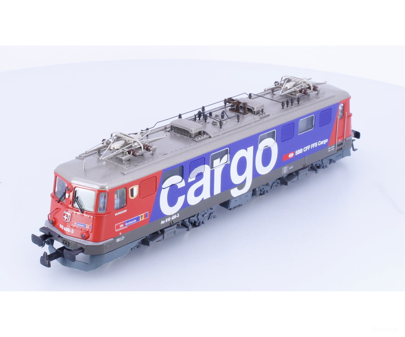 HAG 11082-31 HO SBB-CFF-FFS Ae 6/6 Cargo Electric Locomotive Burgdorf with Anniversary Logo 486-3 DCC - European