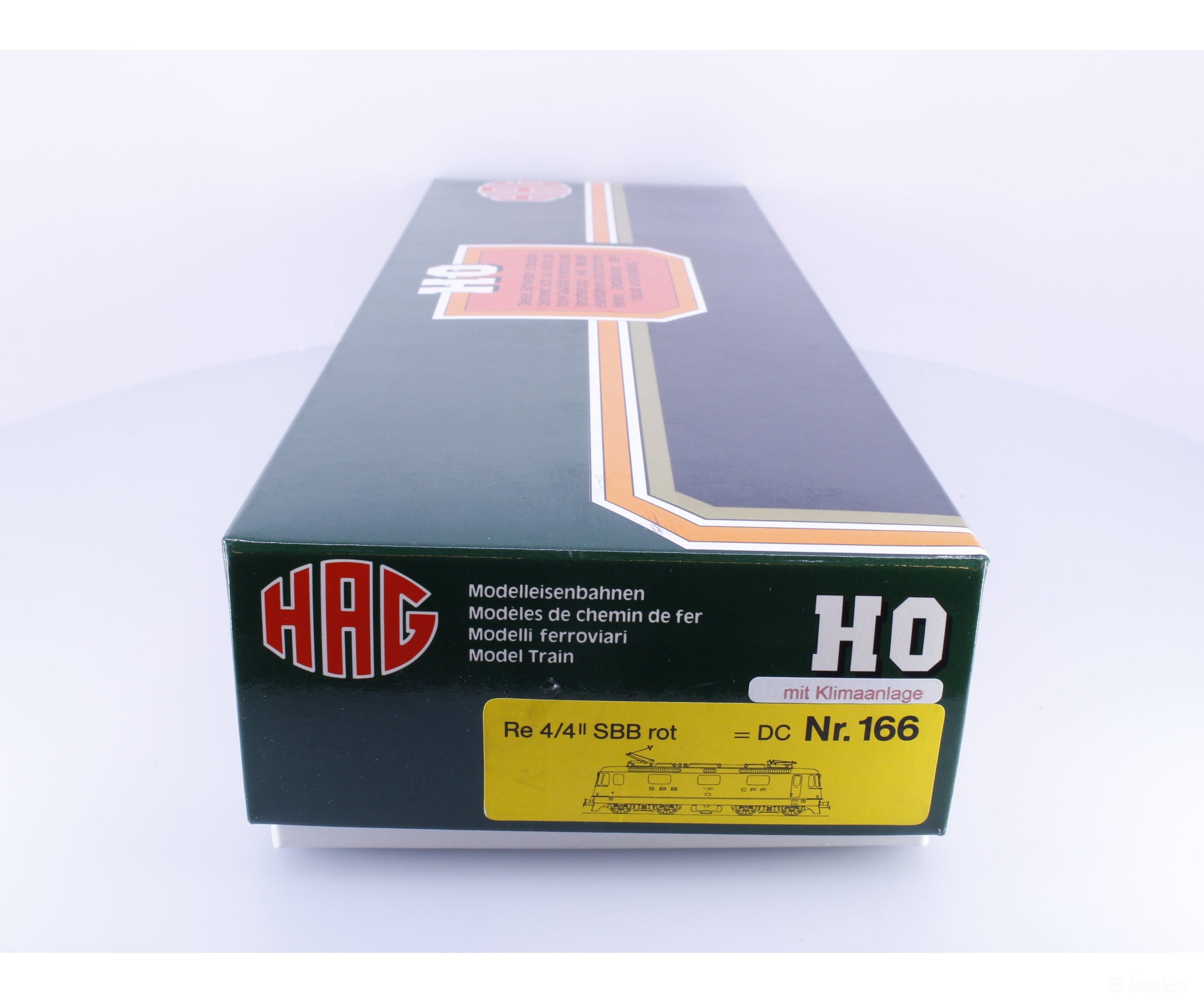 HAG 166 HO SBB-CFF-FFS Re 4/4 Electric Locomotive Rot Mit Klimaanlage 11302 DCC - European Locomotives