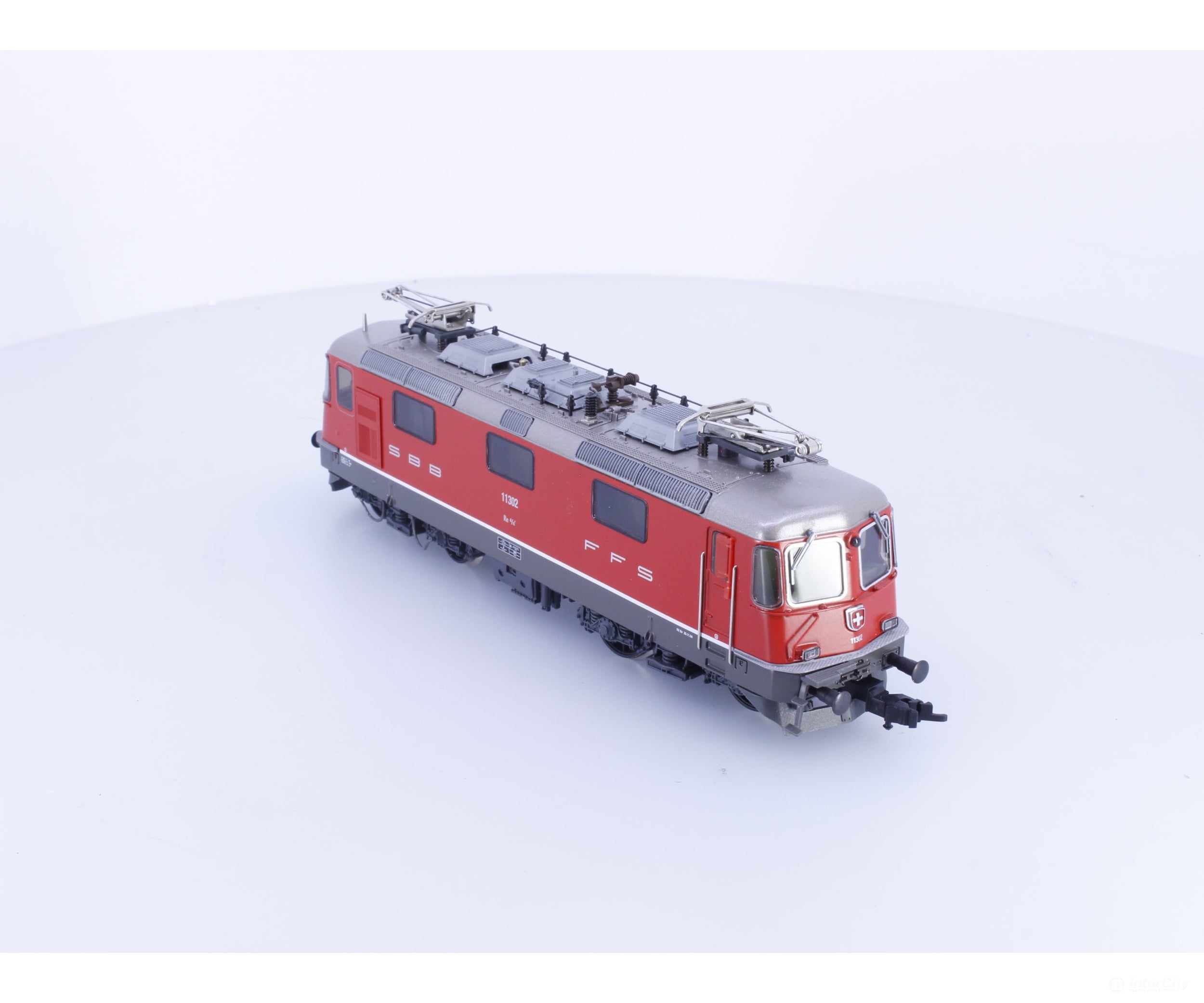 HAG 166 HO SBB-CFF-FFS Re 4/4 Electric Locomotive Rot Mit Klimaanlage 11302 DCC - European Locomotives