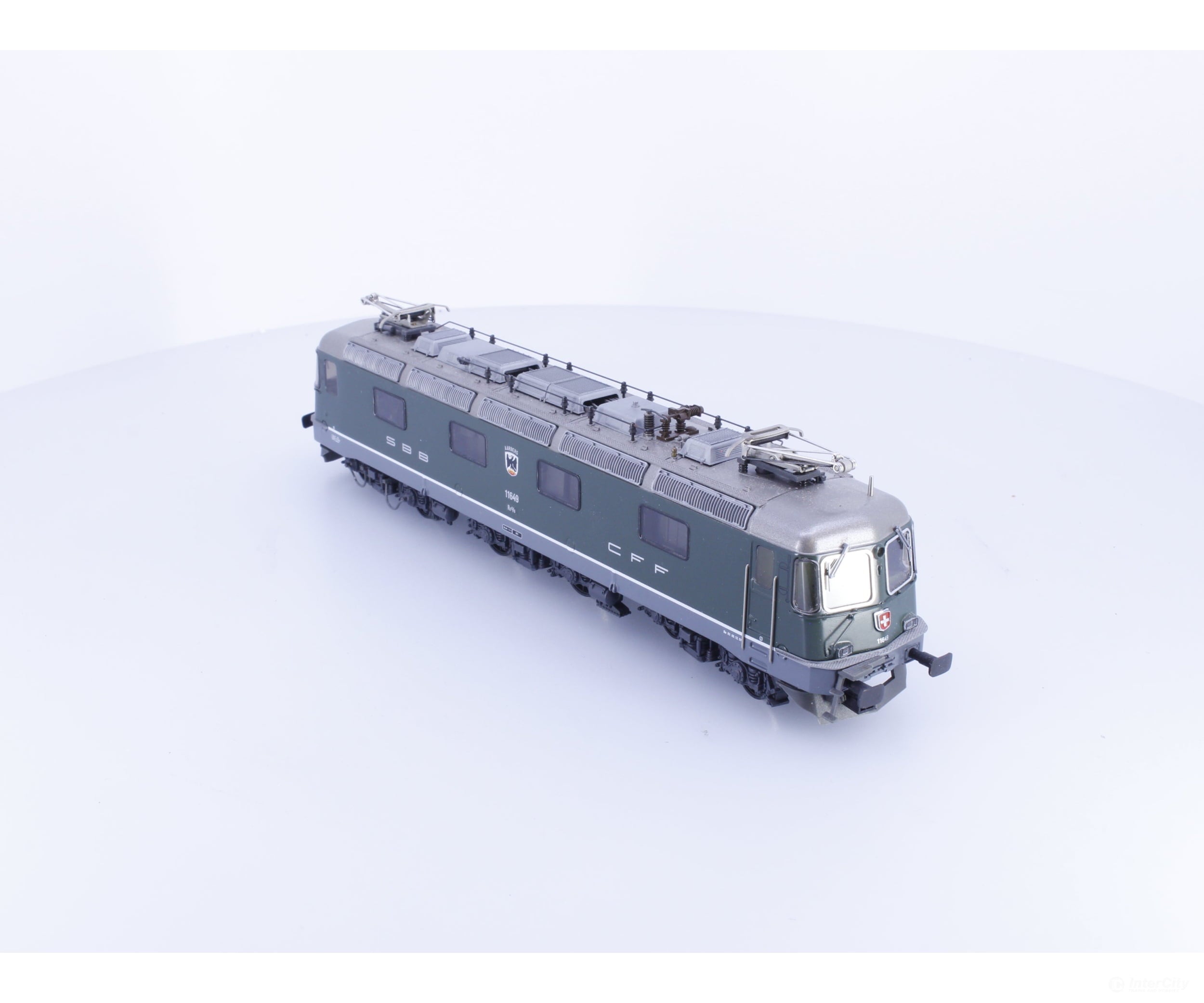 HAG 197 HO SBB-CFF-FFS Re 6/6 Electric Locomotive Grun Aarberg 11649 Analog DC - European Locomotives