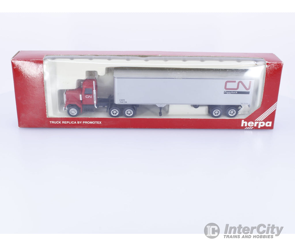 Herpa 6088 HO CN Piggyback Tractor And Trailer Vehicles