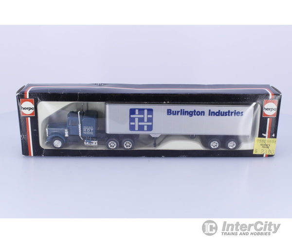 Herpa 950230 HO Kenworth Burlington Semi Truck and Trailer Cars & Trucks