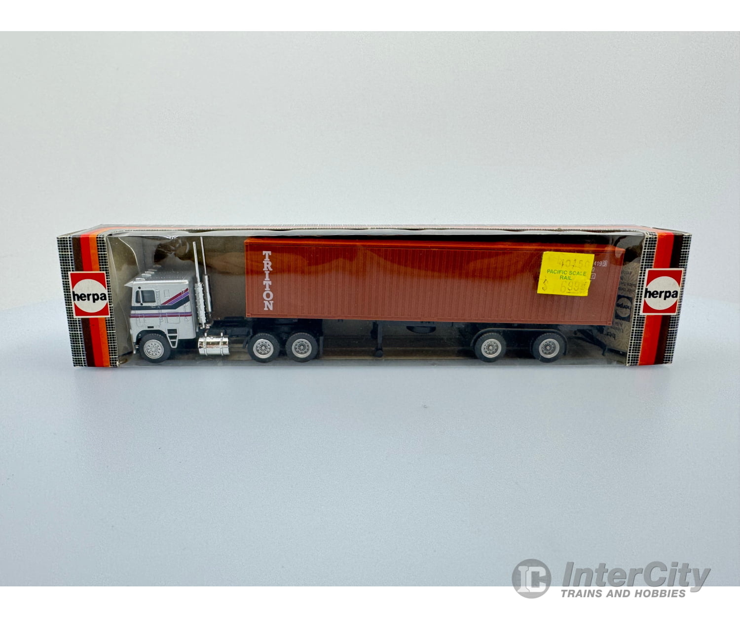 Herpa Models 854 223 HO Cab Over Semi Truck, Triton Container