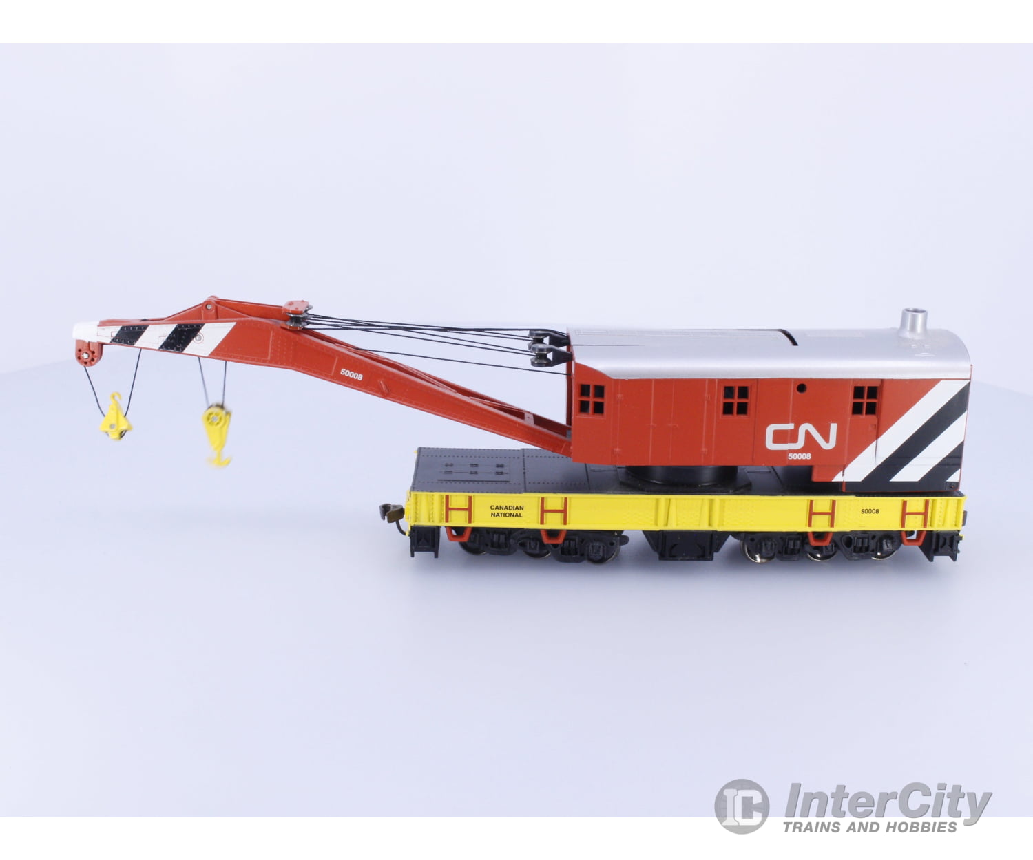 HO Crane Wagon Metal Wheels Canadian National (CN) 50008 Freight Cars