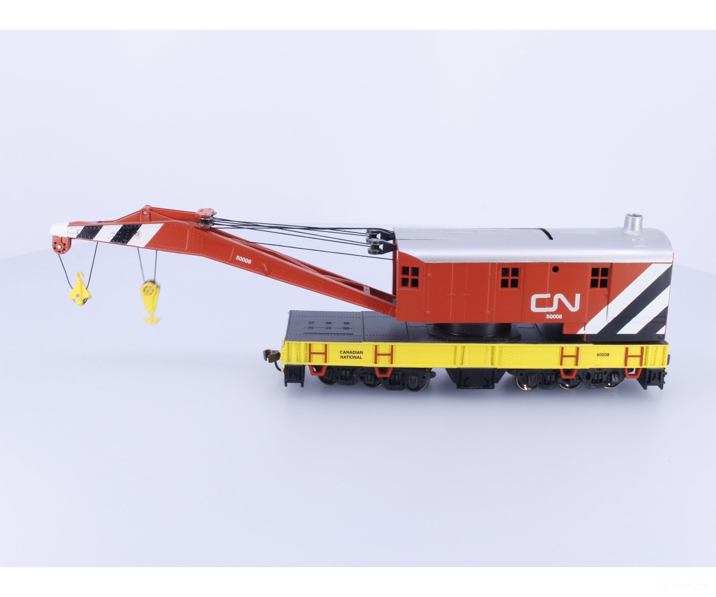 HO Crane Wagon Metal Wheels Canadian National (CN) 50008 Freight Cars