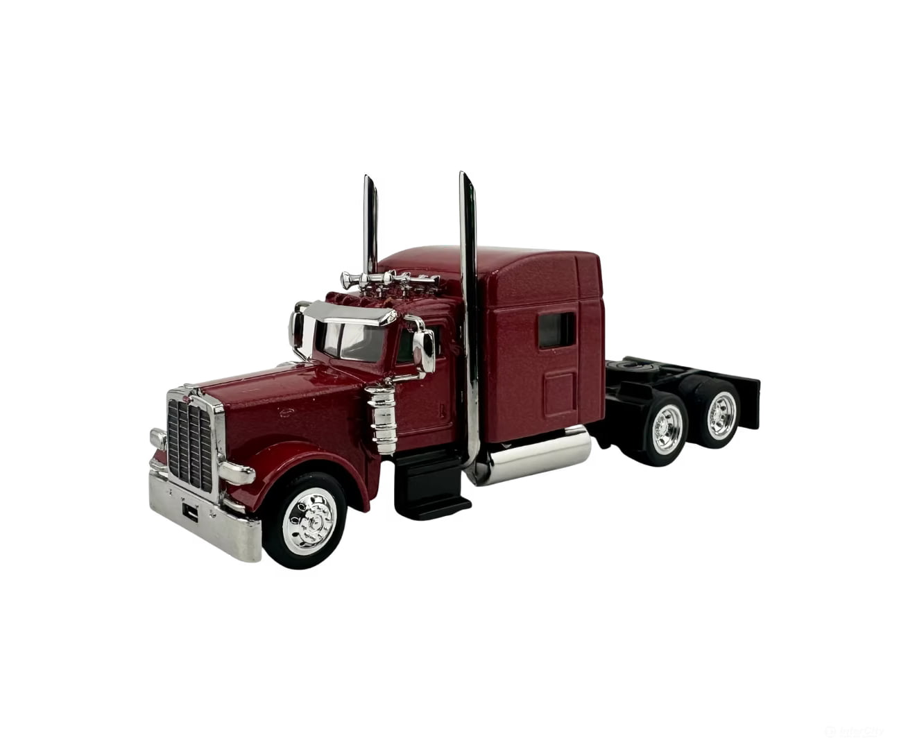 HO Logistics Replicas HO 38901 Peterbilt Sleeper Cab Tractor Only - Assembled - Metallic Red - Cars & Trucks