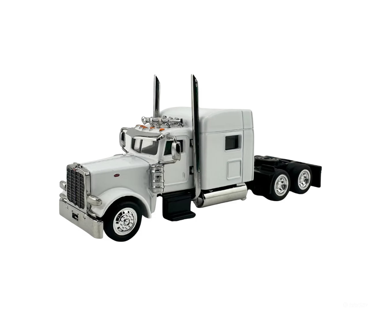 HO Logistics Replicas HO 38907 Peterbilt Sleeper Cab Tractor Only - Assembled - White - Cars & Trucks