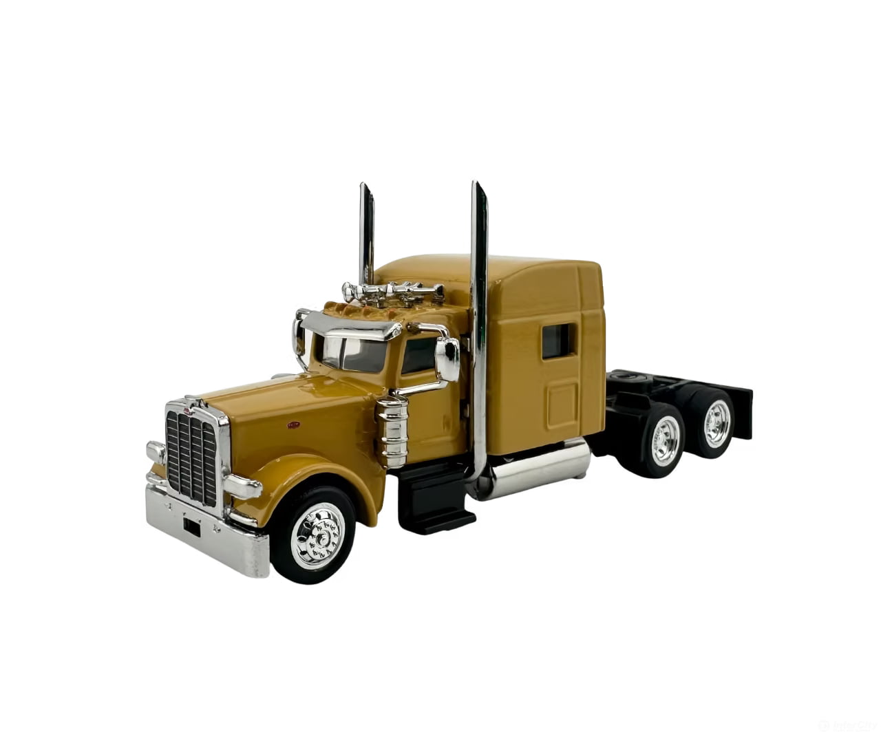 HO Logistics Replicas HO 38910 Peterbilt Sleeper Cab Tractor Only - Assembled - Cat Yellow - Cars & Trucks