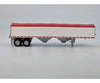 HO Logistics Replicas HO 468 39’ Covered Grain Trailer - Assembled - White with Red Tarp Cars & Trucks