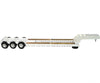 HO Logistics Replicas HO 477 48’ Spread-Axle Flatbed Trailer - Assembled - White - Cars & Trucks