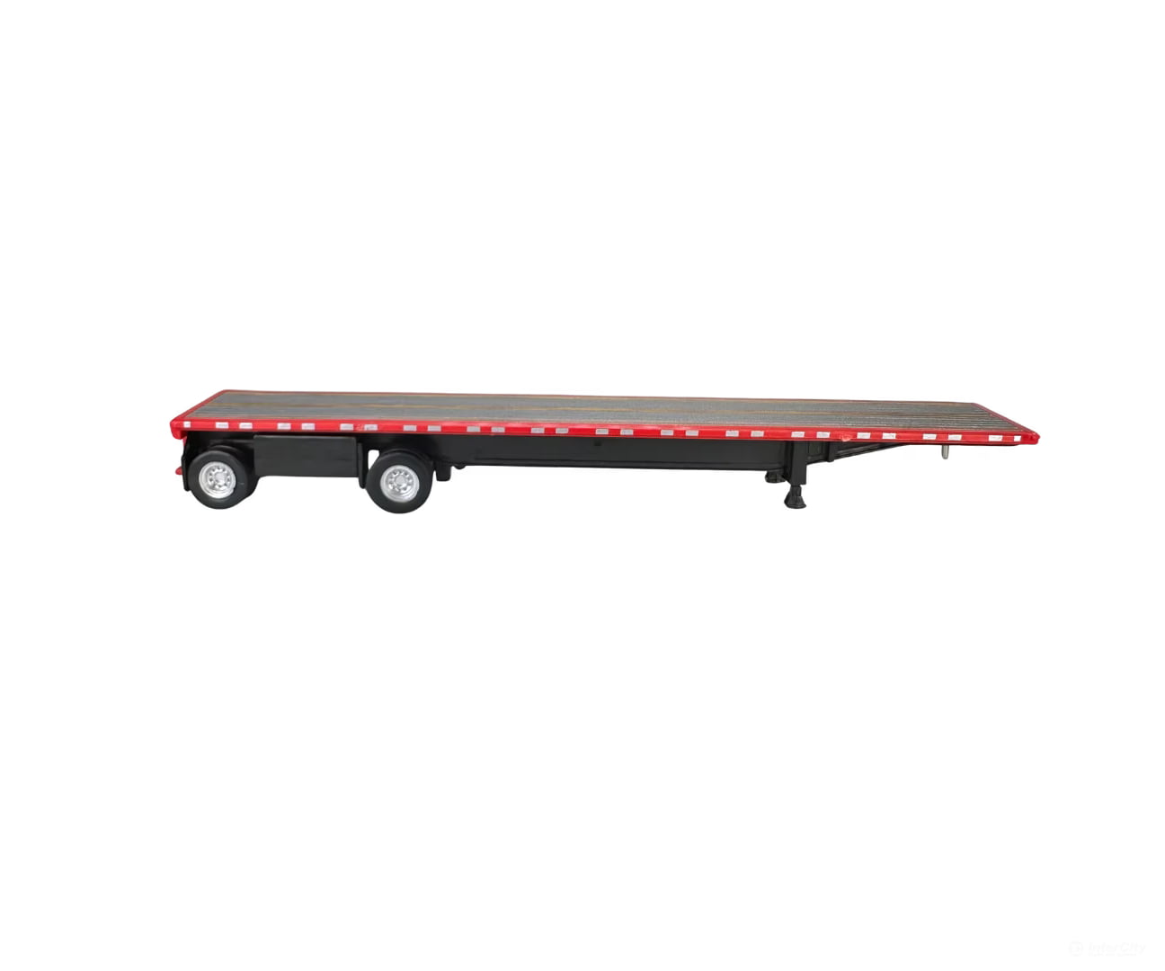 HO Logistics Replicas HO 478 48’ Spread-Axle Flatbed Trailer - Assembled - Red - Cars & Trucks