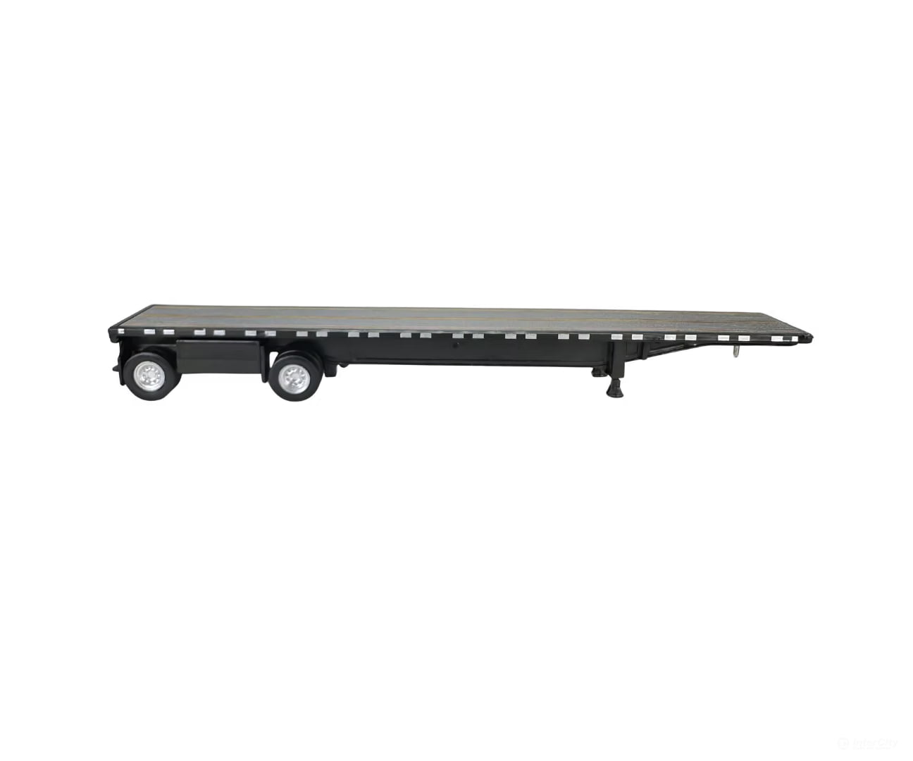HO Logistics Replicas HO 479 48’ Spread-Axle Flatbed Trailer - Assembled - Black - Cars & Trucks