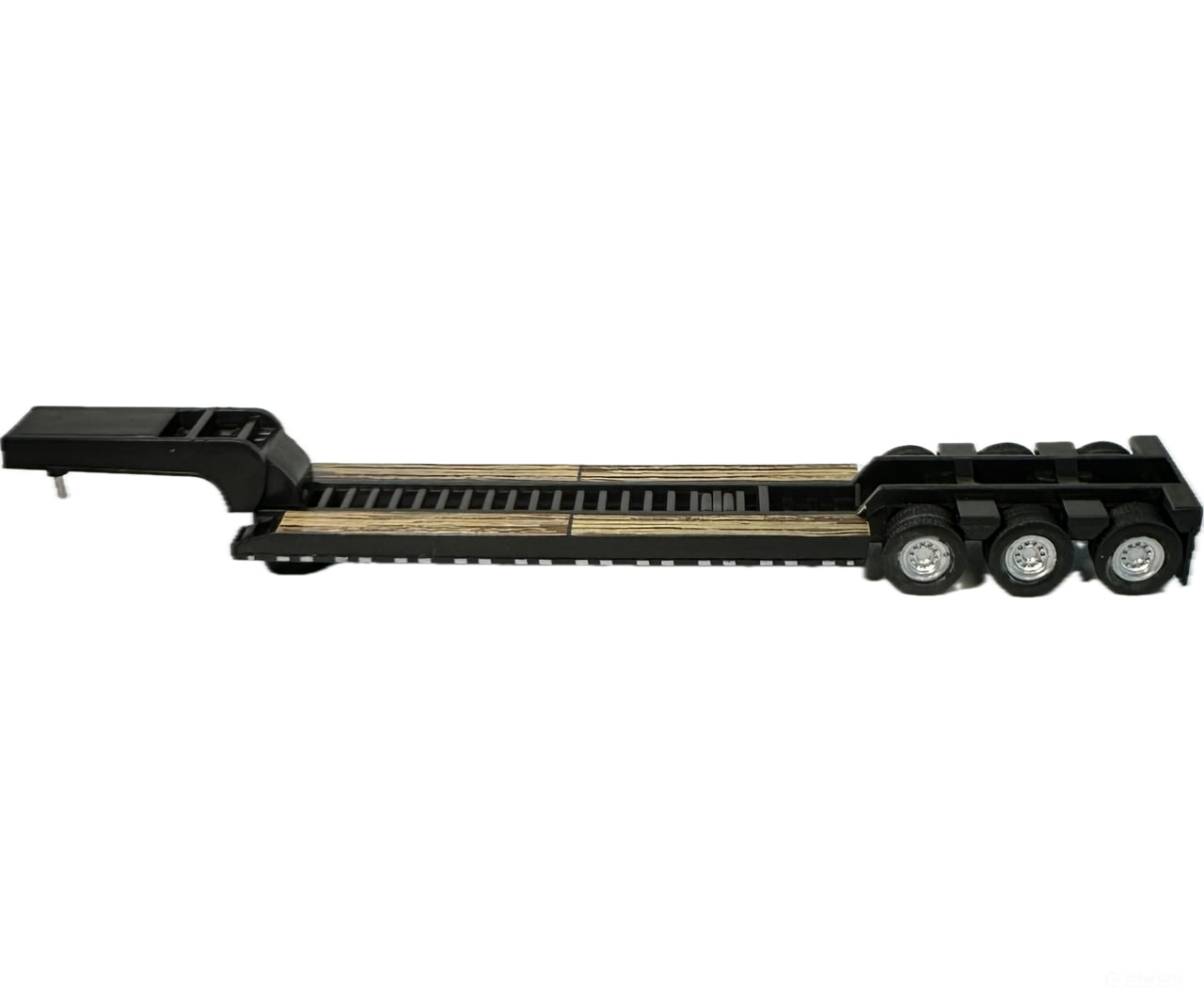 HO Logistics Replicas HO 489 Lowboy Construction Trailer - Assembled - Black - Cars & Trucks