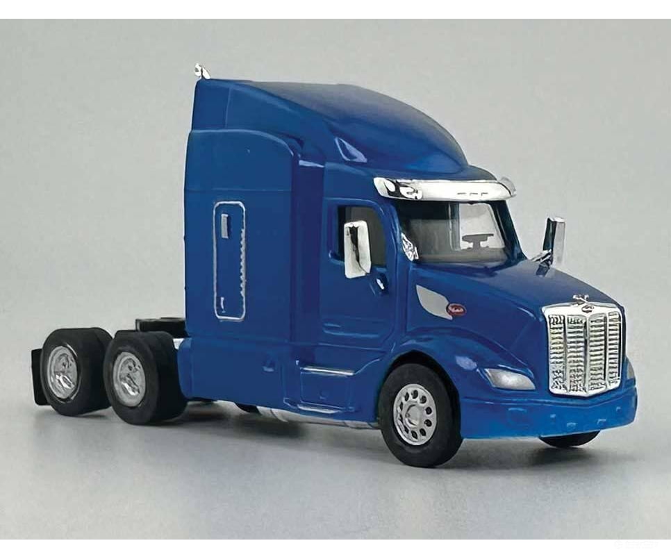 HO Logistics Replicas HO 57906 Peterbilt 579 Sleeper-Cab Semi Tractor - Assembled - Metallic Blue - Cars & Trucks