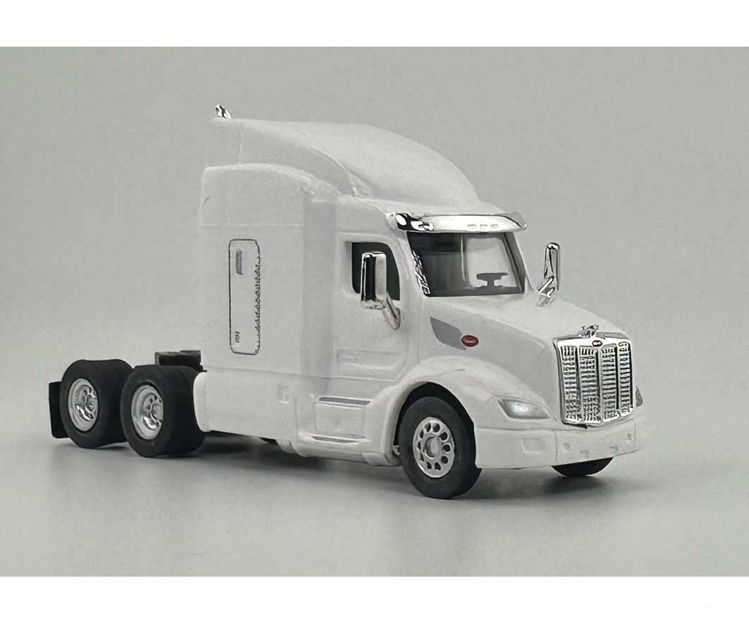 HO Logistics Replicas HO 57907 Peterbilt 579 Sleeper-Cab Semi Tractor - Assembled - White Cars & Trucks