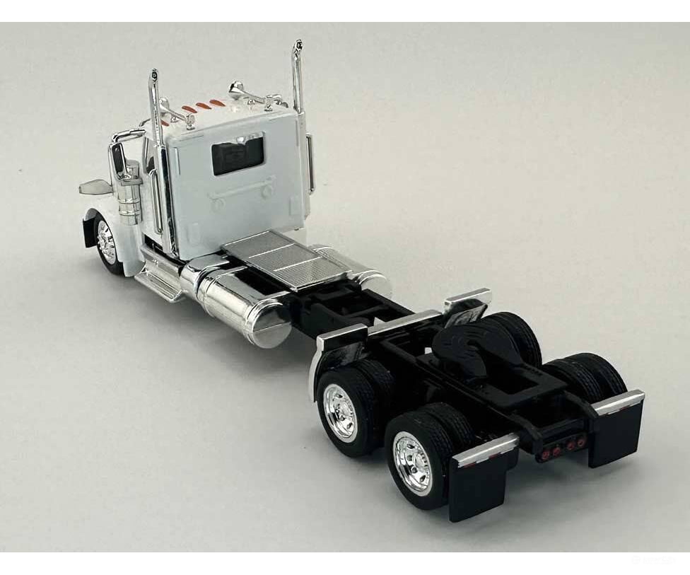 HO Logistics Replicas HO 589071 Peterbilt 589 2-Axle Day-Cab Semi Tractor - Assembled - White Cars & Trucks