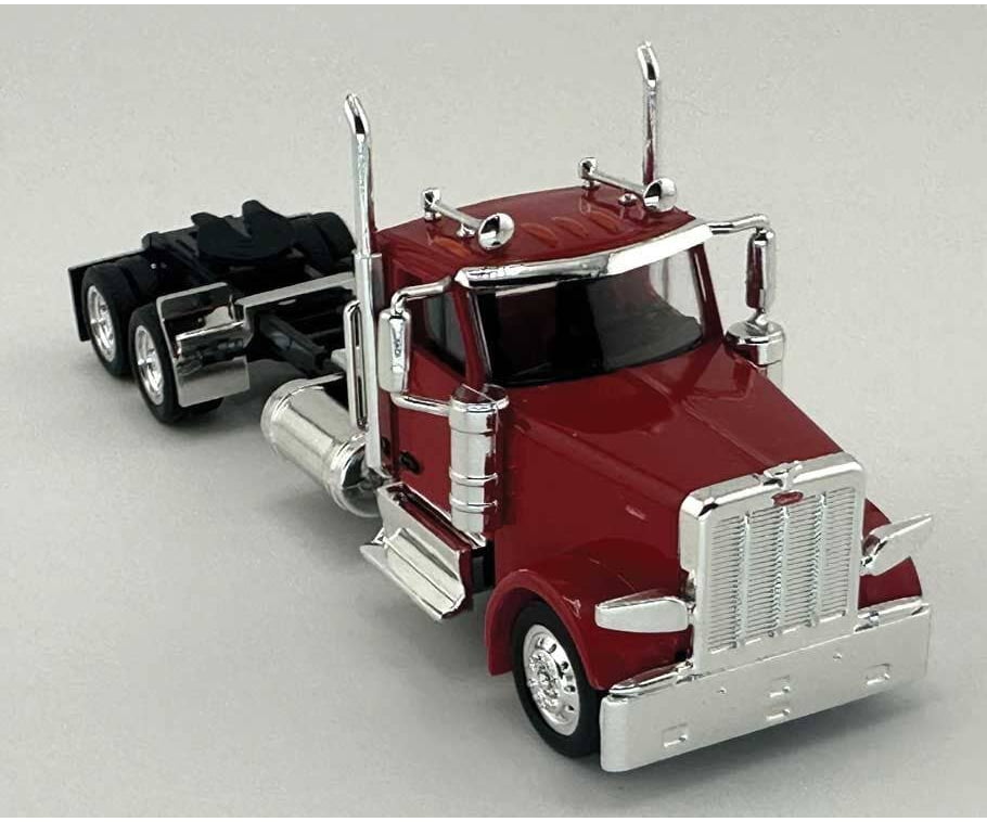 HO Logistics Replicas HO 589081 Peterbilt 589 2-Axle Day-Cab Semi Tractor - Assembled - Red Cars & Trucks