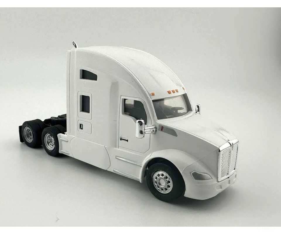 HO Logistics Replicas HO 68007 Kenworth T-680 Sleeper-Cab Semi Tractor - Assembled - White Cars & Trucks
