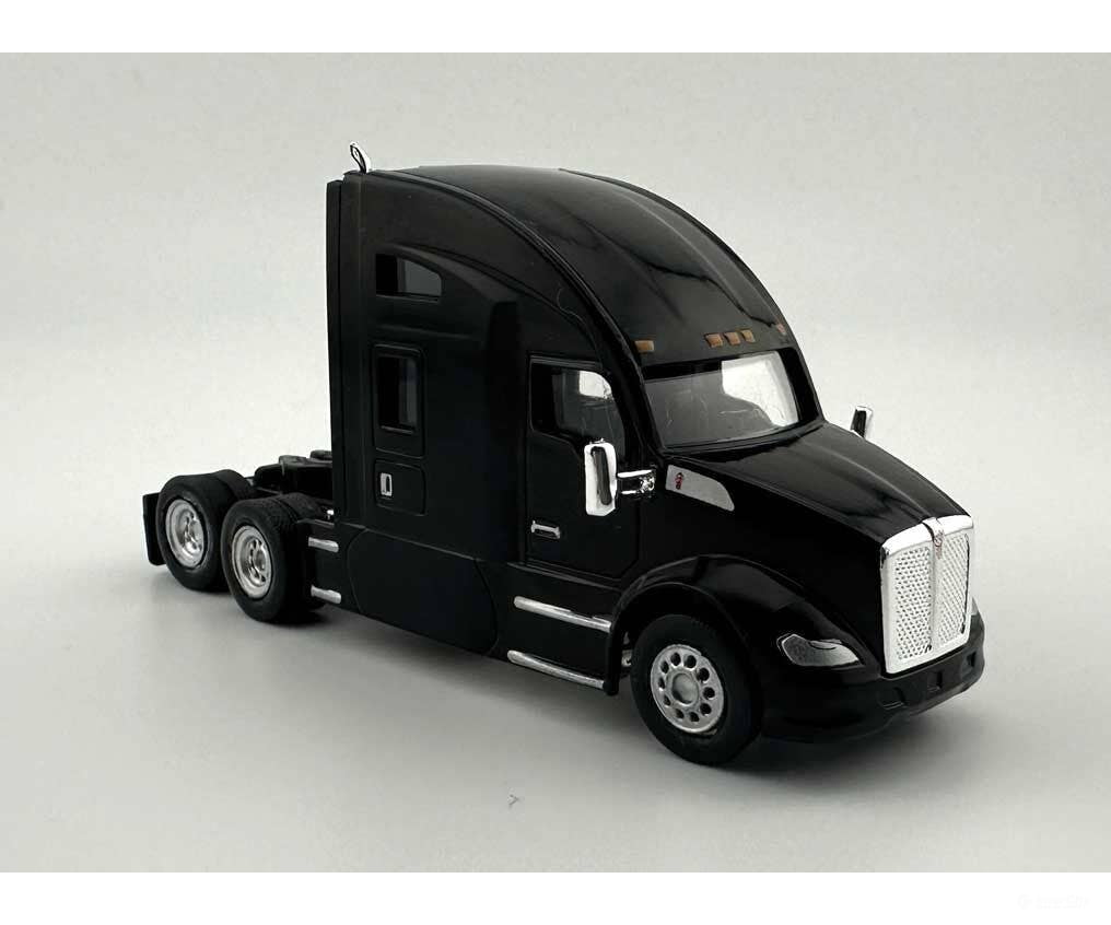 HO Logistics Replicas HO 68009 Kenworth T-680 Sleeper-Cab Semi Tractor - Assembled - Black - Cars & Trucks
