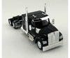 HO Logistics Replicas HO 990093 Kenworth 990 Flat-Top Sleeper-Cab Semi Tractor - Assembled - Black Cars & Trucks