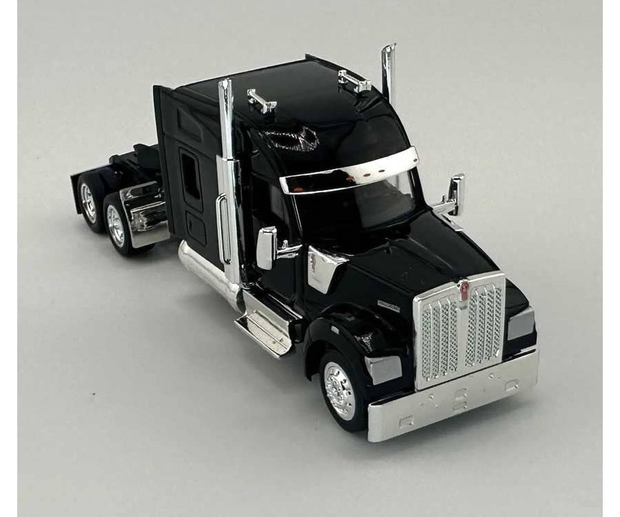 HO Logistics Replicas HO 990095 Kenworth 990 Stand-Up Sleeper-Cab Semi Tractor - Assembled - Black Cars & Trucks