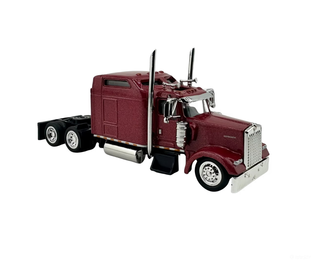 HO Logistics Replicas HO W90001 Kenworth W900 Sleeper Cab Tractor Only - Assembled - Maroon - Cars & Trucks