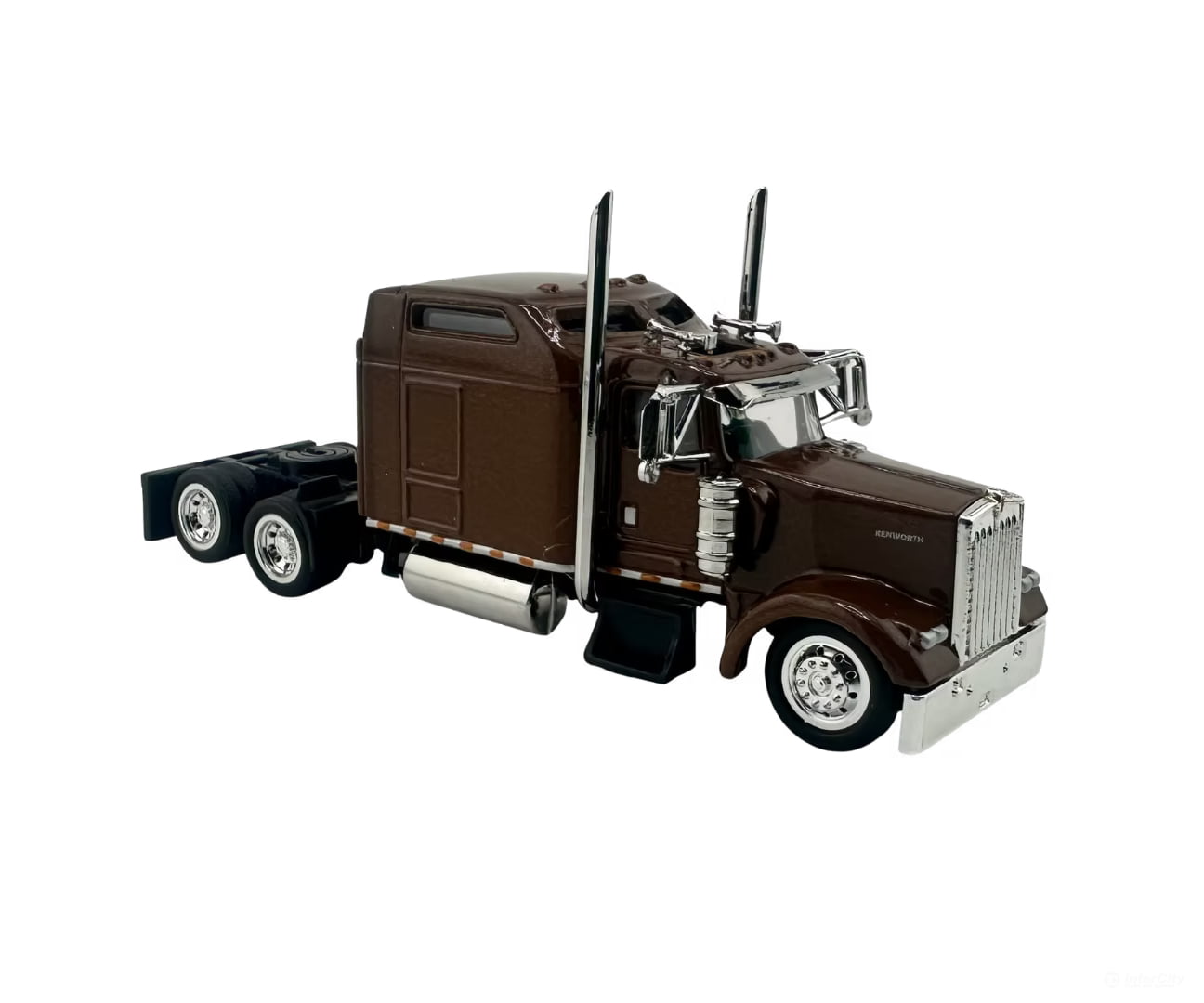 HO Logistics Replicas HO W90002 Kenworth W900 Sleeper Cab Tractor Only - Assembled - Brown - Cars & Trucks