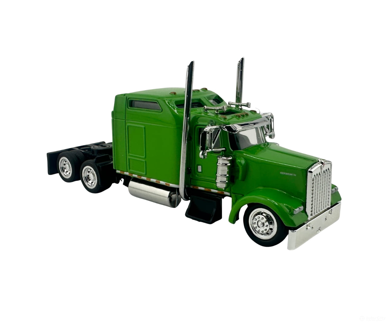 HO Logistics Replicas HO W90004 Kenworth W900 Sleeper Cab Tractor Only - Assembled - Lime Green - Cars & Trucks