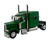HO Logistics Replicas HO W90005 Kenworth W900 Sleeper Cab Tractor Only - Assembled - Dark Green - Cars & Trucks