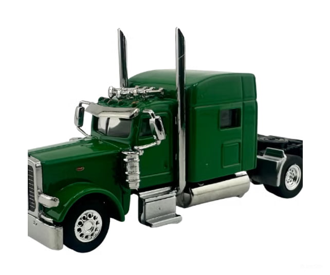 HO Logistics Replicas HO W90005 Kenworth W900 Sleeper Cab Tractor Only - Assembled - Dark Green - Cars & Trucks