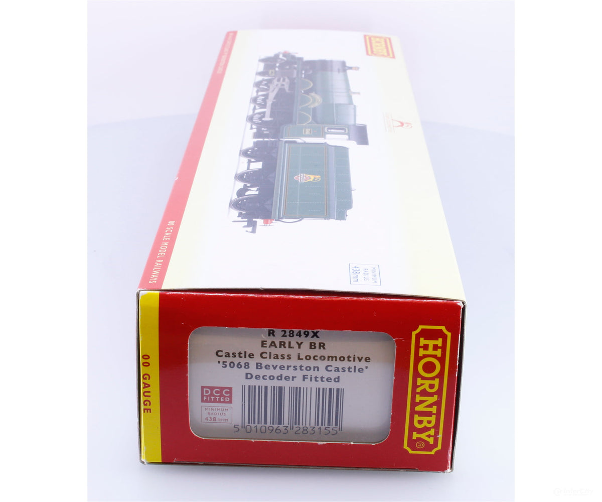 Hornby R 2849X OO Early BR Castle Class Steam Locomotive Beverston Castle 5068 DCC - European Locomotives