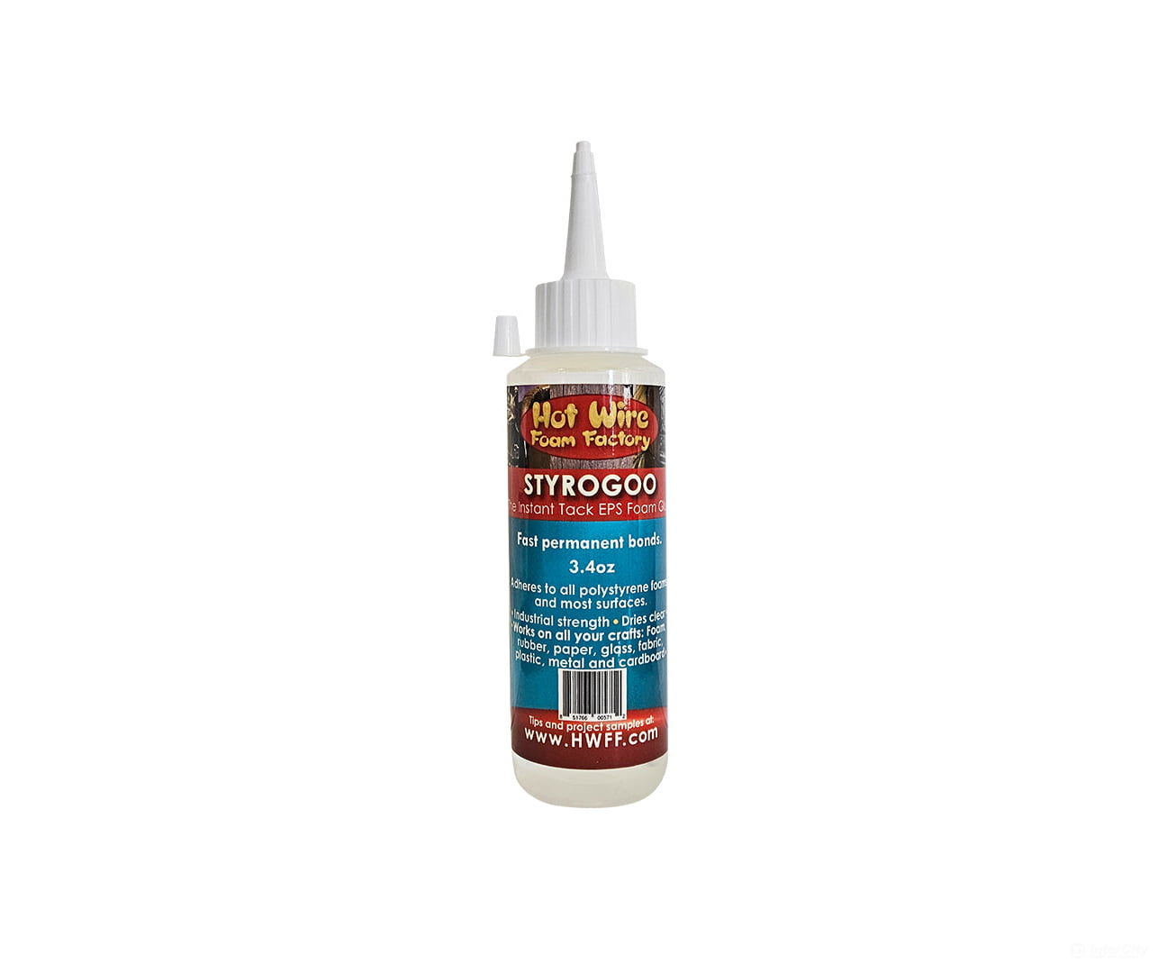 Hot Wire Foam Factory Dw028Sg-3.4 Styrogoo Glue - 3.4Oz Glues & Adhesives