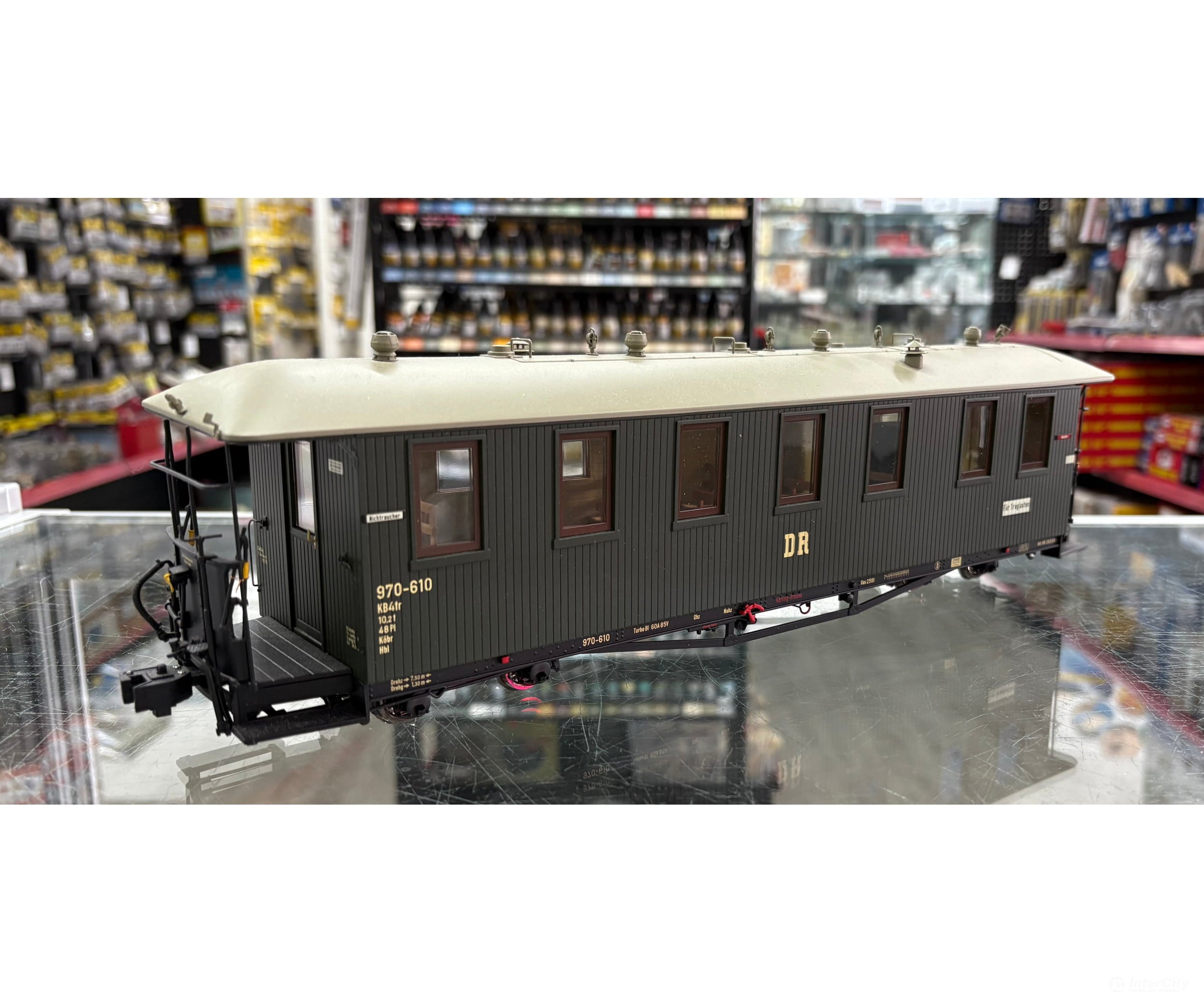 Hubner 20061 1-Gauge Narrow Gauge 1e Passenger Coach Kb4Tr DR - European Passenger Cars