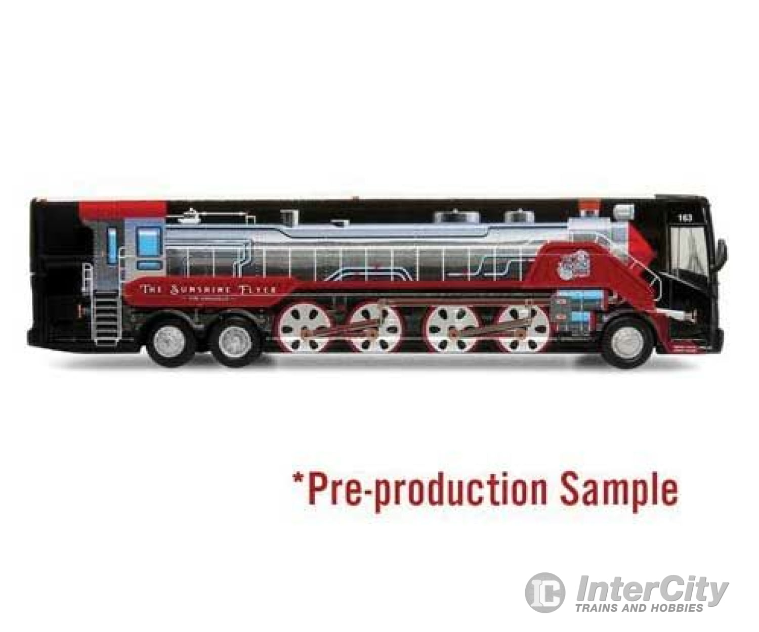 Iconic Replicas 870404 Vanhool Cx-45 Motorcoach Bus - Assembled -- Empire Coach Lines (Black Gray