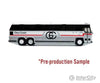 Iconic Replicas Ho 870330 1985 Mci Mc-9 Motorcoach Bus - Assembled -- Gray Coach (White Red Gray)