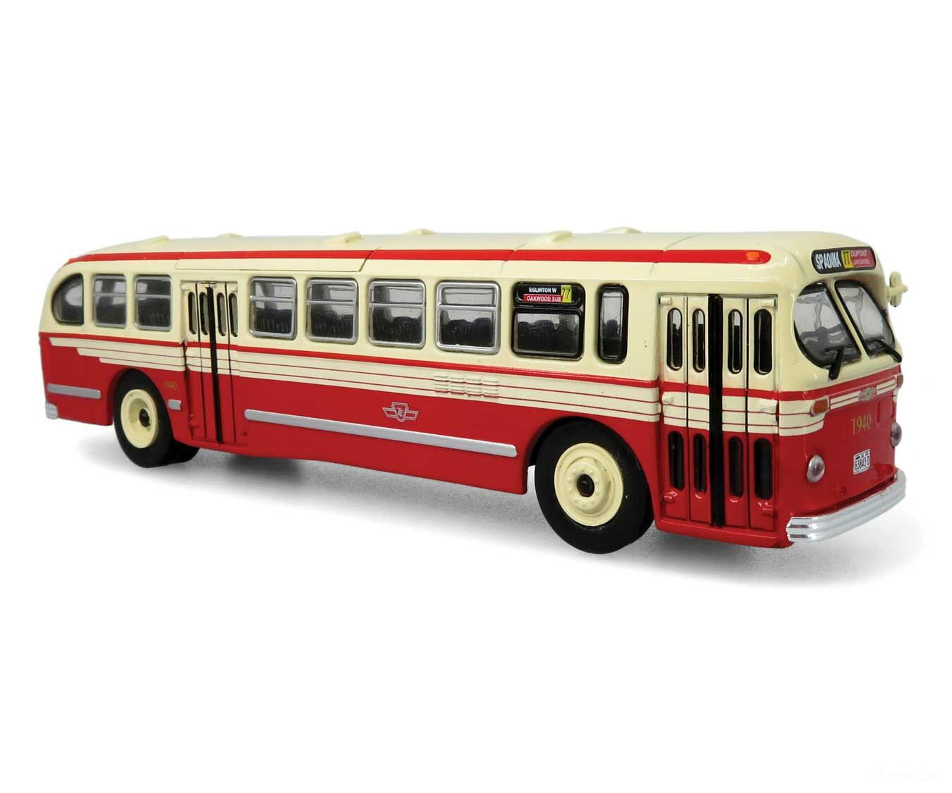 Iconic Replicas Ho 870373 1940S-1950S Acf Brill Cd-44 Transit Bus - Assembled -- Toronto Commission