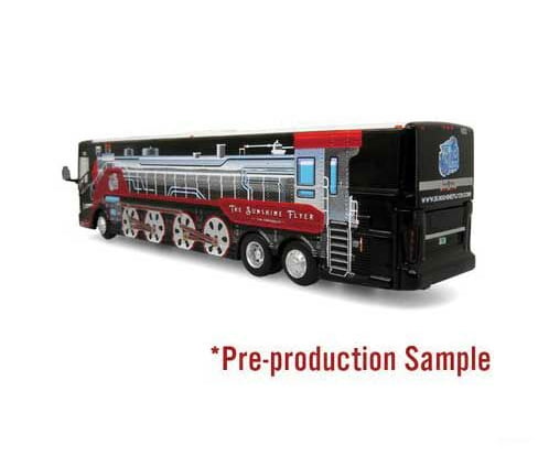 Iconic Replicas 870404 Vanhool Cx-45 Motorcoach Bus - Assembled -- Empire Coach Lines (Black Gray