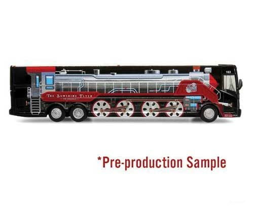 Iconic Replicas 870404 Vanhool Cx-45 Motorcoach Bus - Assembled -- Empire Coach Lines (Black Gray